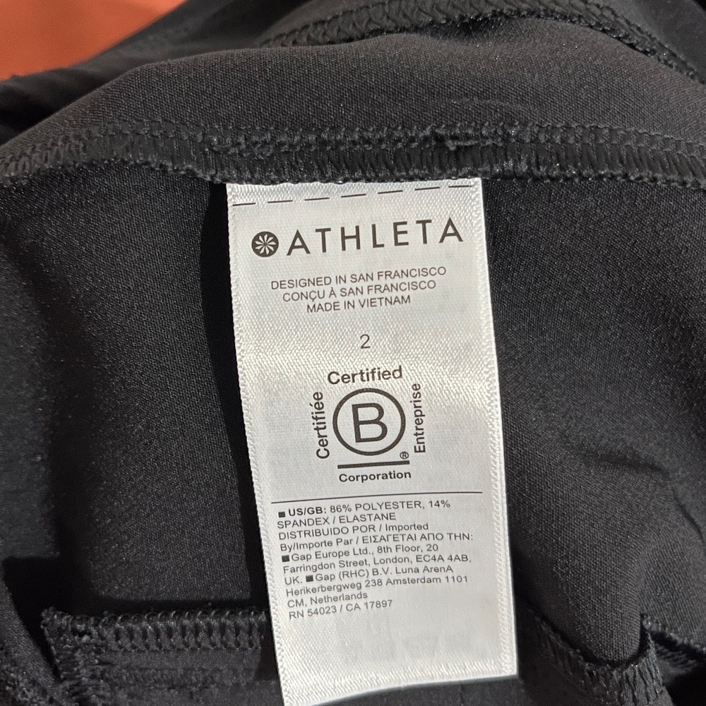 Athleta Women’s Black High Rise Athletic Outdoor Pants Sz-M - Picture 6 of 7